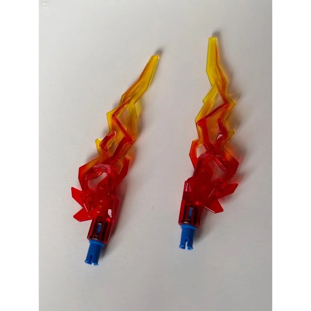 LEGO Translucent Red Yellow Fire Lightning Bolt Energy Effect Pieces‎ 27257 2pc